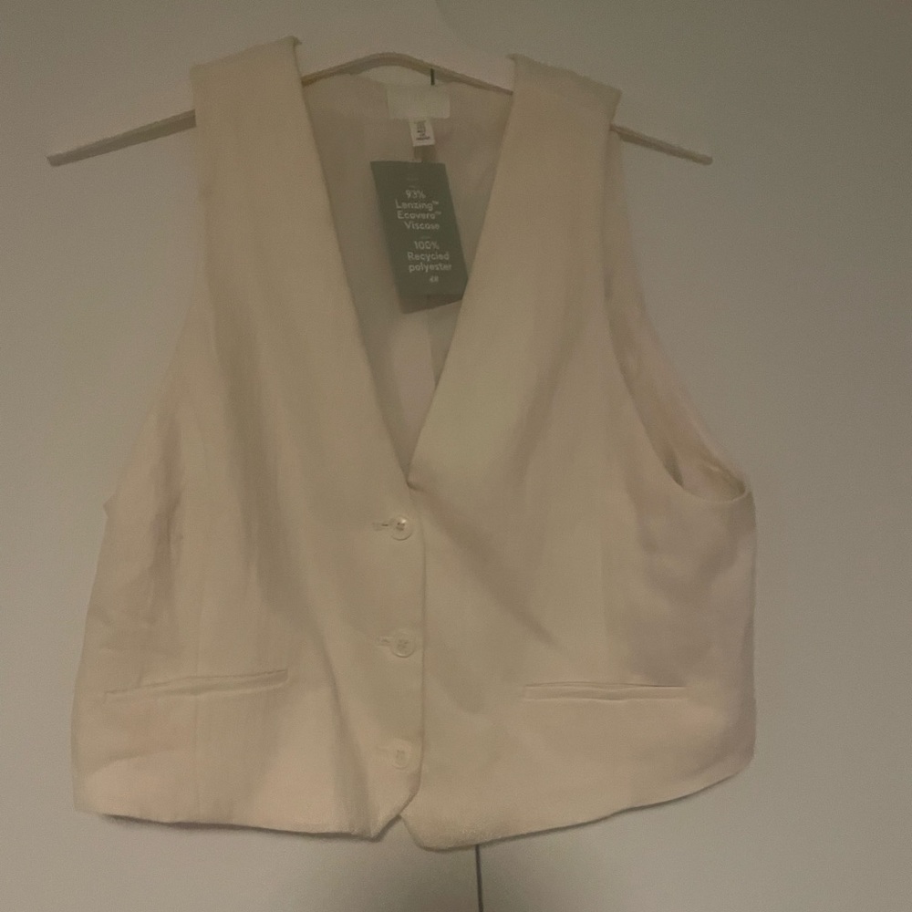 H&M cream vest
